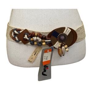 Jo Hardin vintage statement belt, bohemian, earthly, natural,‎ artisan, festival
